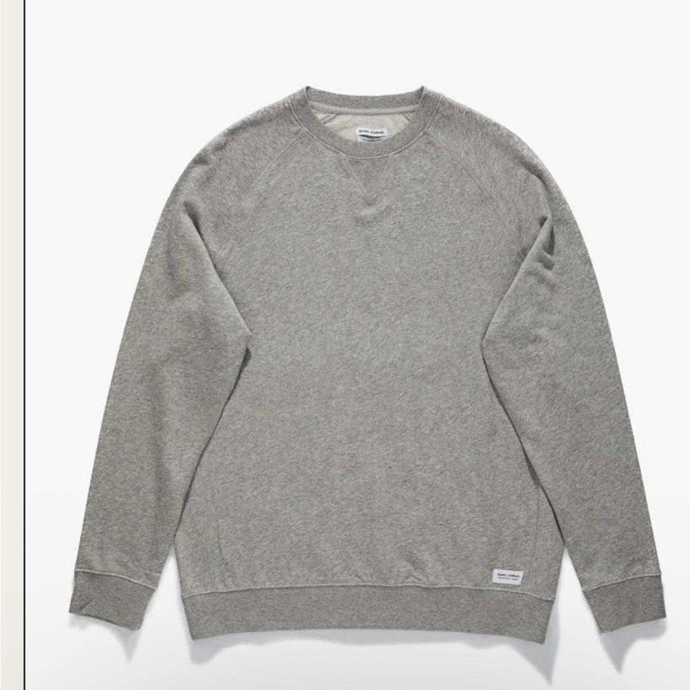 Banks Journal Men's Hunter Transseasonal Fleece in Heather Gray Sweatshirt Small